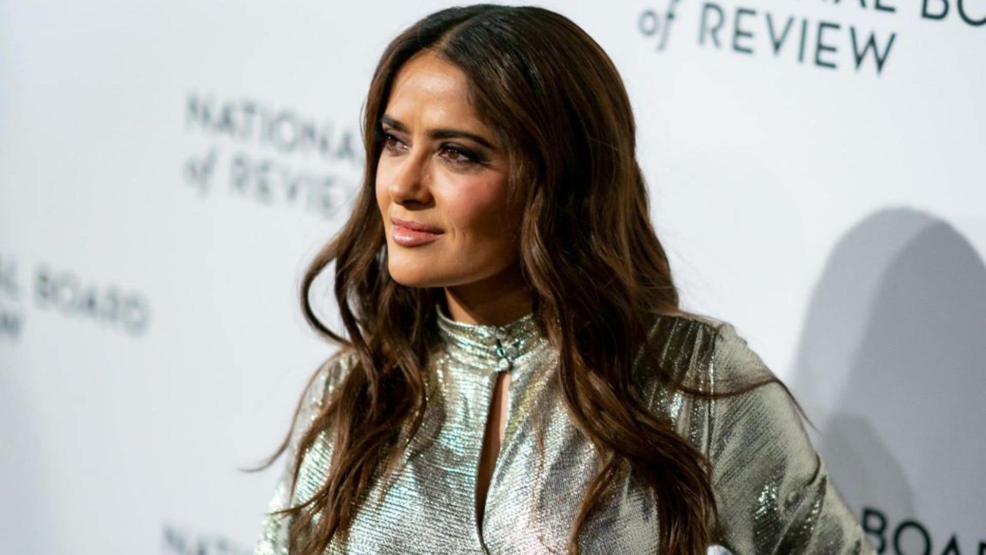 Salma Hayek was forced to be creative with fashion at the start of her career