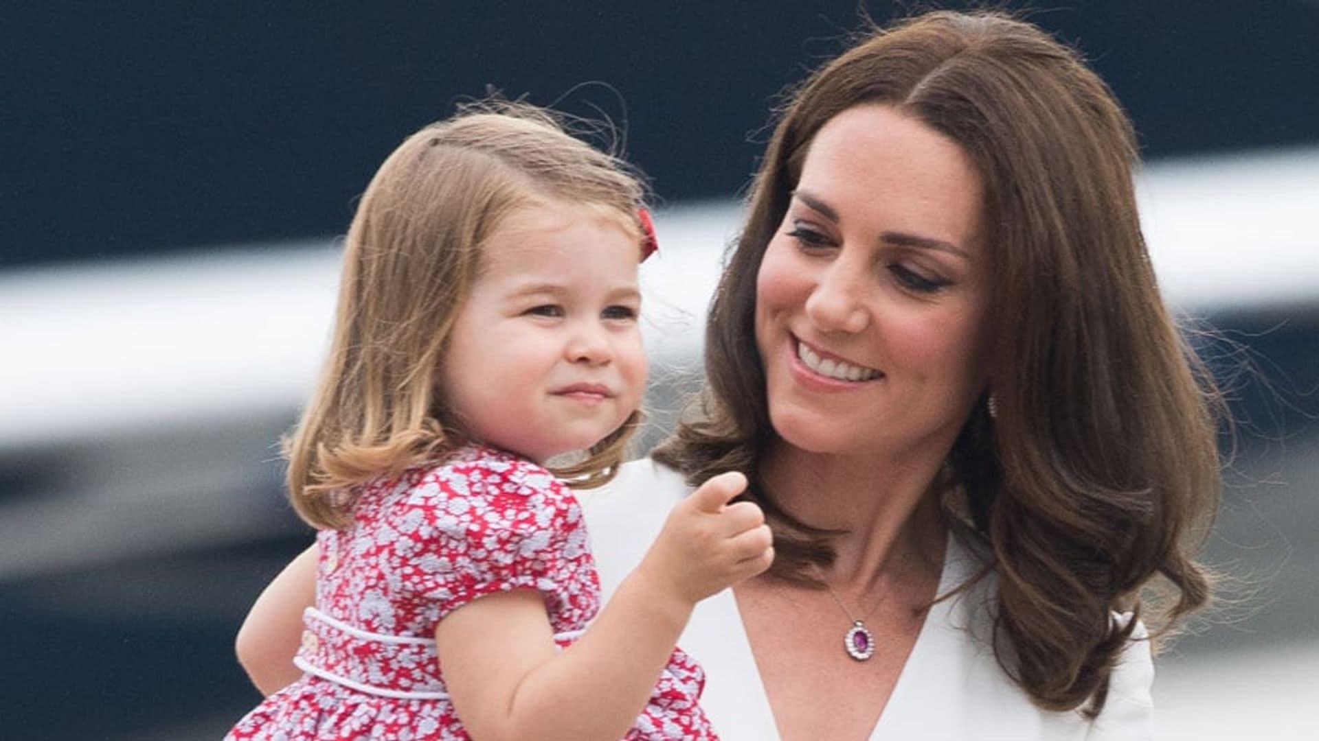 Princess Charlotte plays with slime