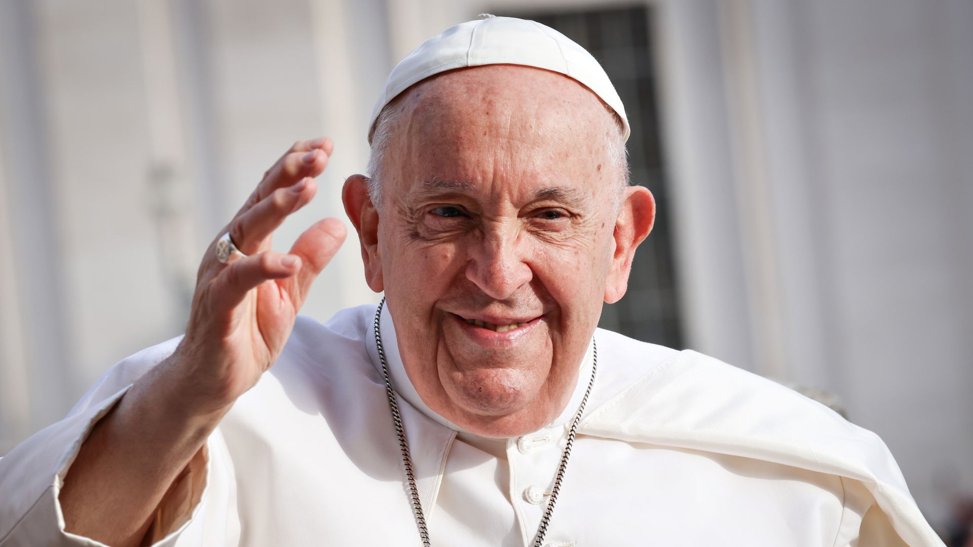 Pope Francis shares first message since hospitalization and 'critical' health battle