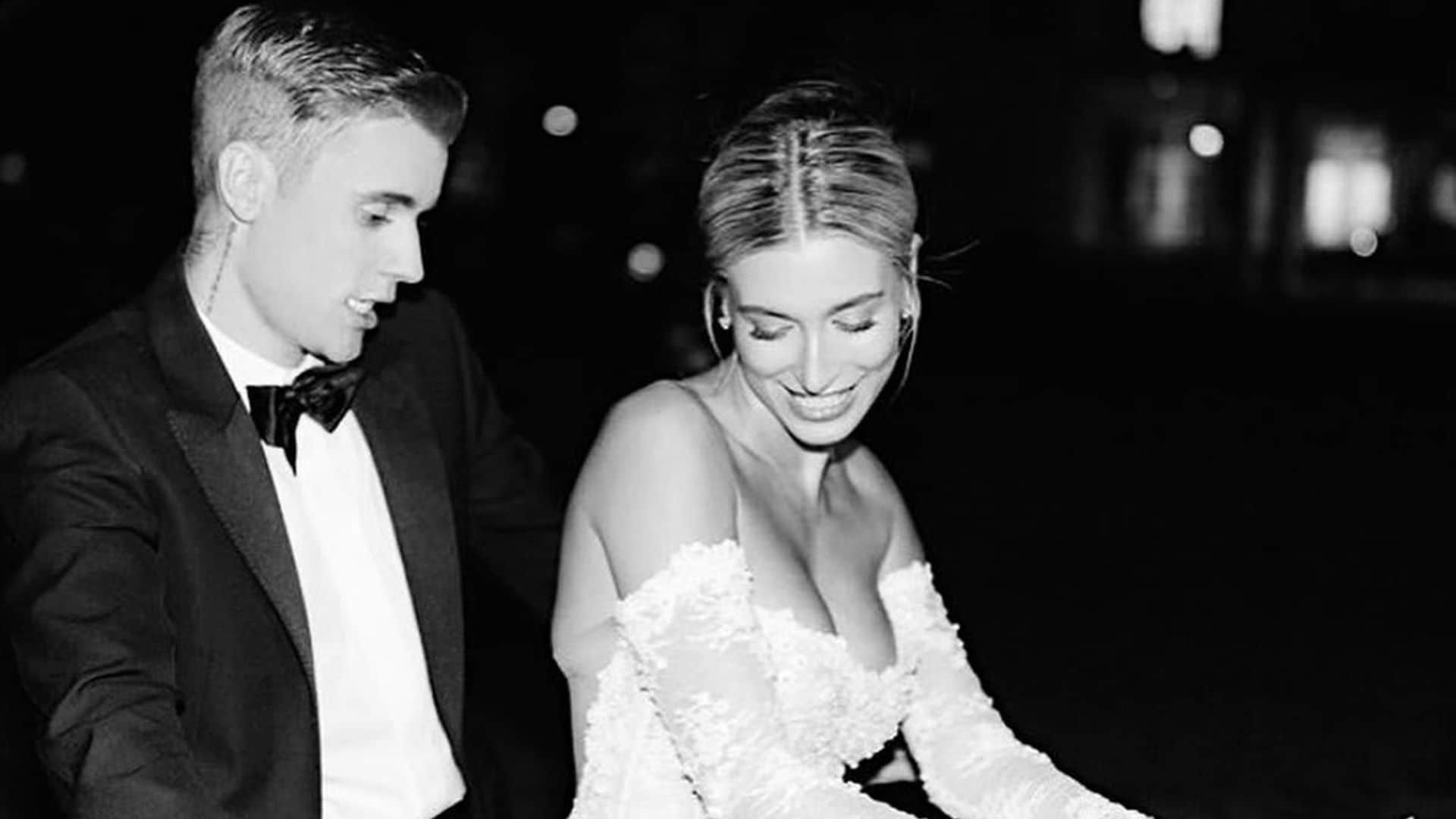 Hailey Bieber shares new photos from wedding to Justin Bieber for 2nd anniversary