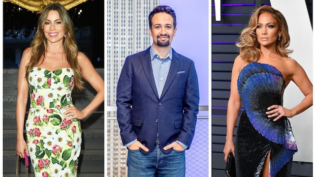 Jennifer Lopez, Sofia Vergara and Lin-Manuel Miranda