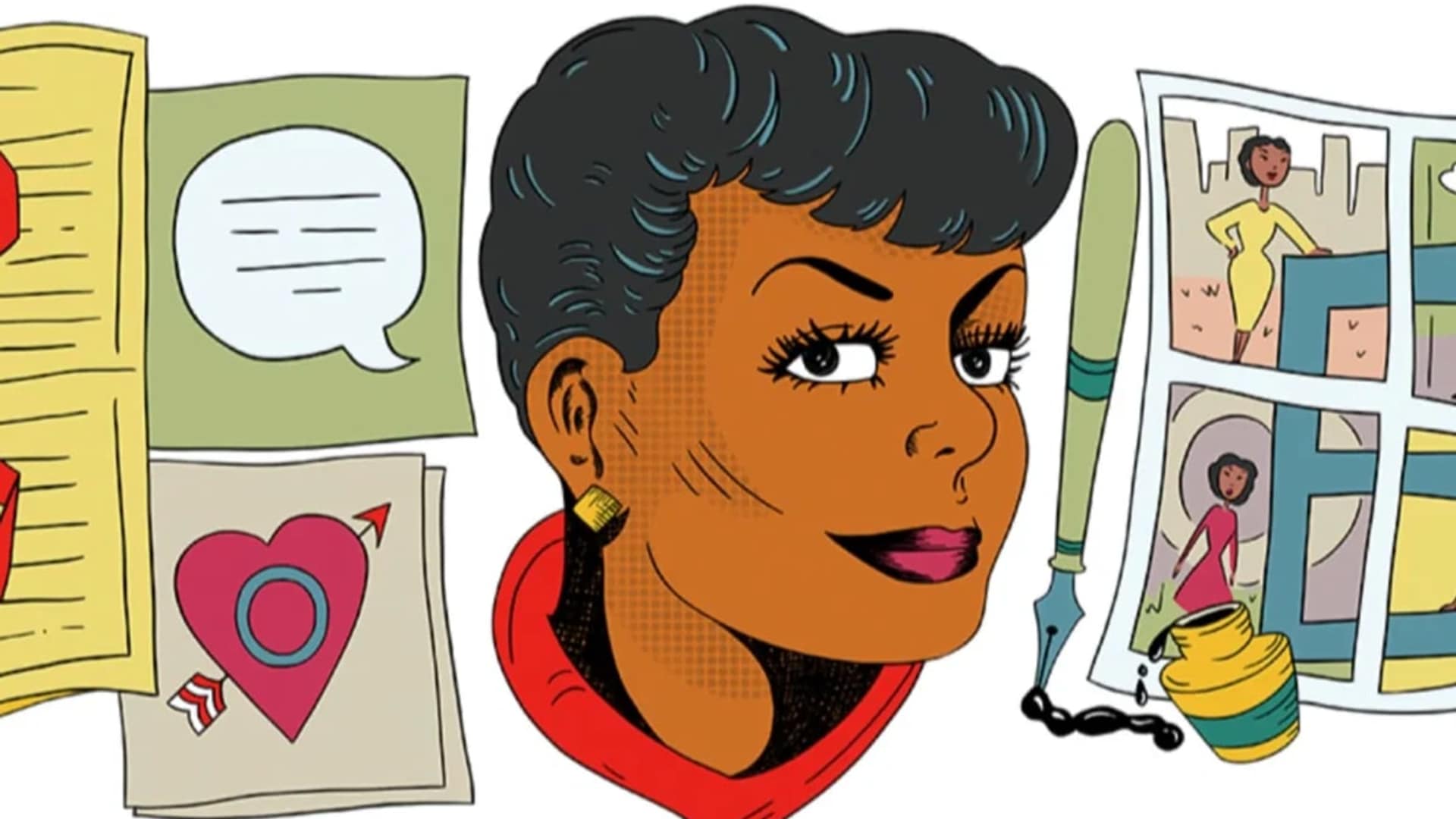 The first African-American woman cartoonist, Jackie Ormes