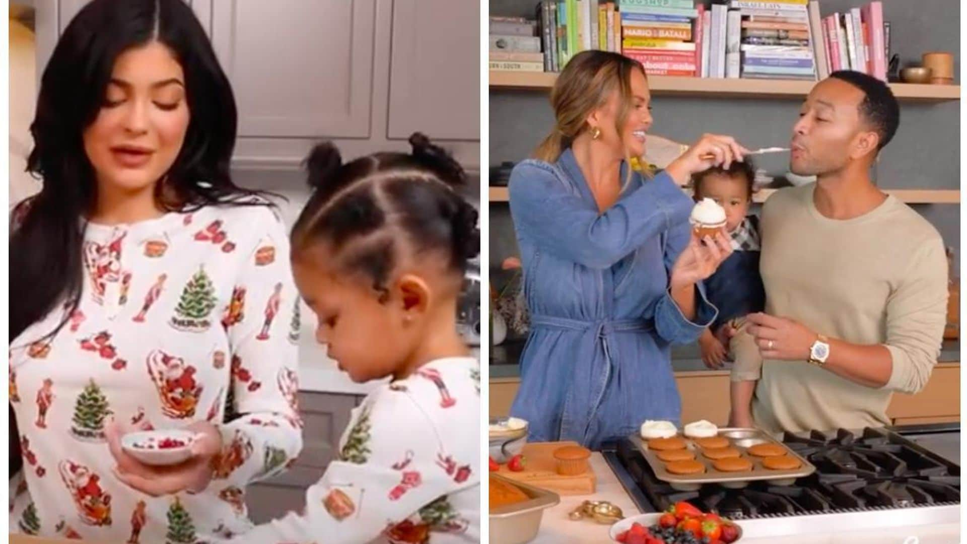 Jennifer Garner and Nathalie Portman showing off their plates