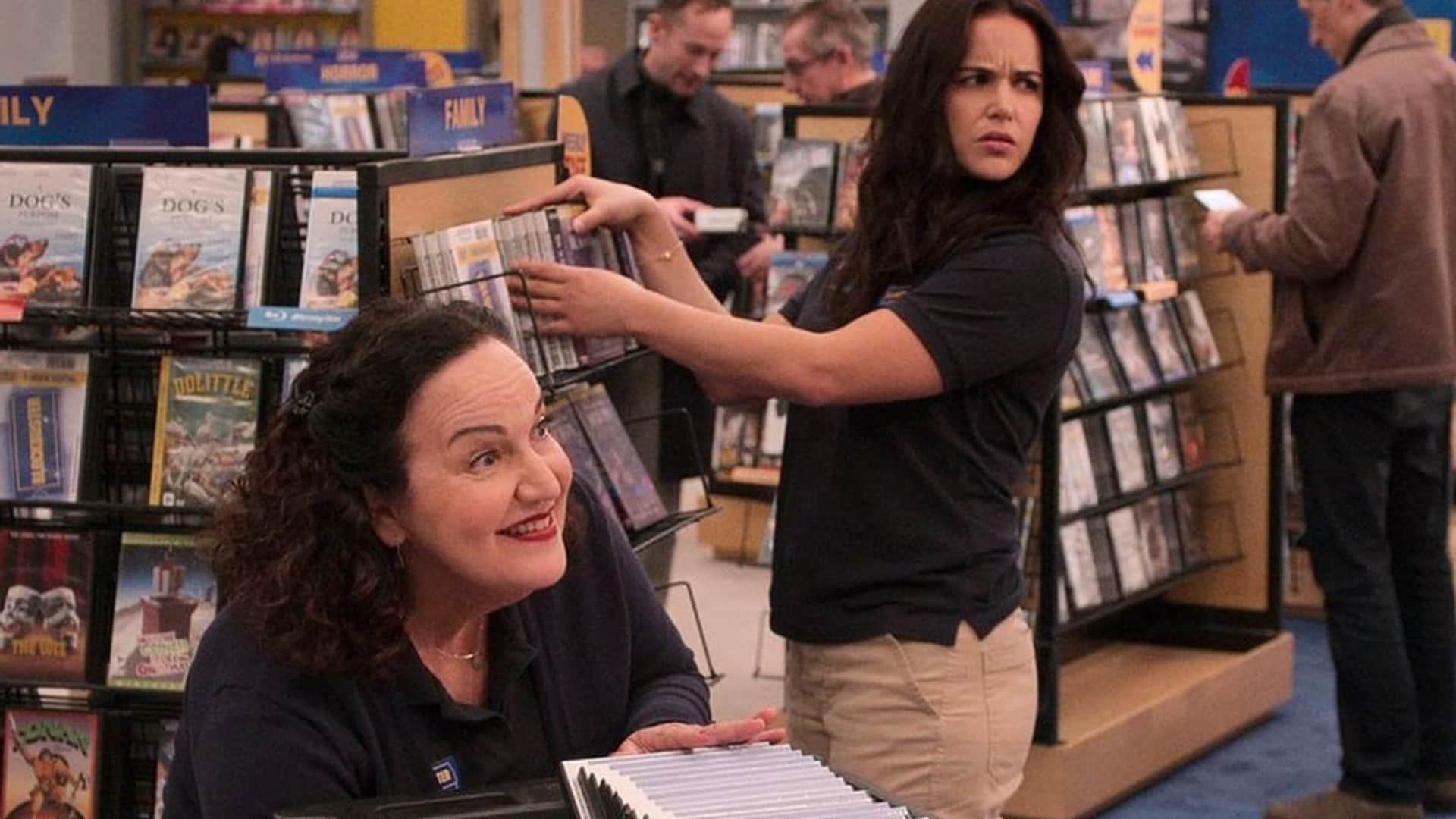 Melissa Fumero and Olga Merediz in Blockbuster