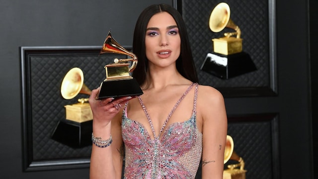 Dua Lipa at the 63rd Annual GRAMMY Awards Media Room