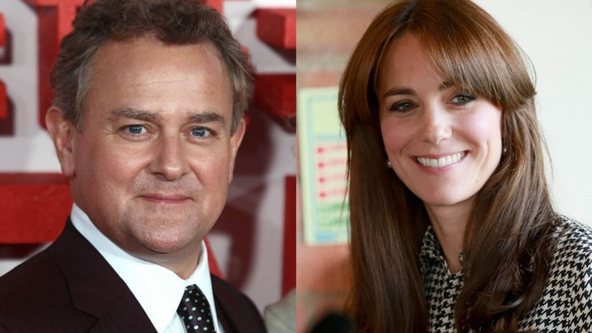 Hugh Bonneville says the 'Downton Abbey' cast was told 'no tongues' during Kate Middleton's visit