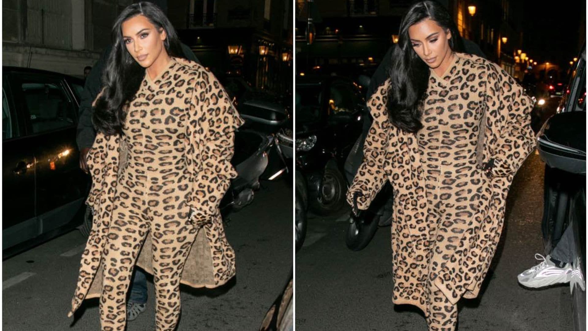 Meow! Kim Kardashian shows her wild side in Paris