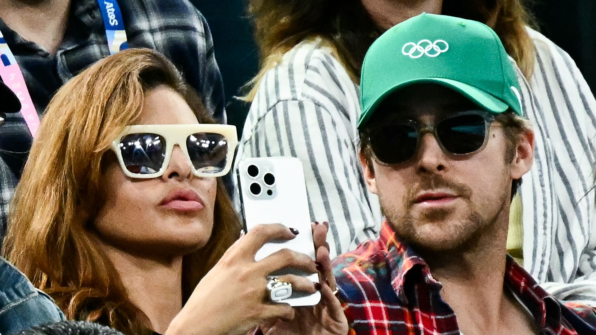 Eva Mendes and Ryan Gosling seen together on rare family outing at the Olympics in Paris