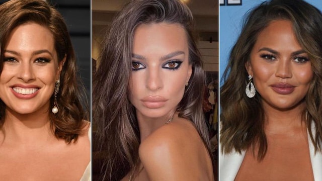 Collage Ashley Graham, Emily Ratajkowski and Chrissy Teigen