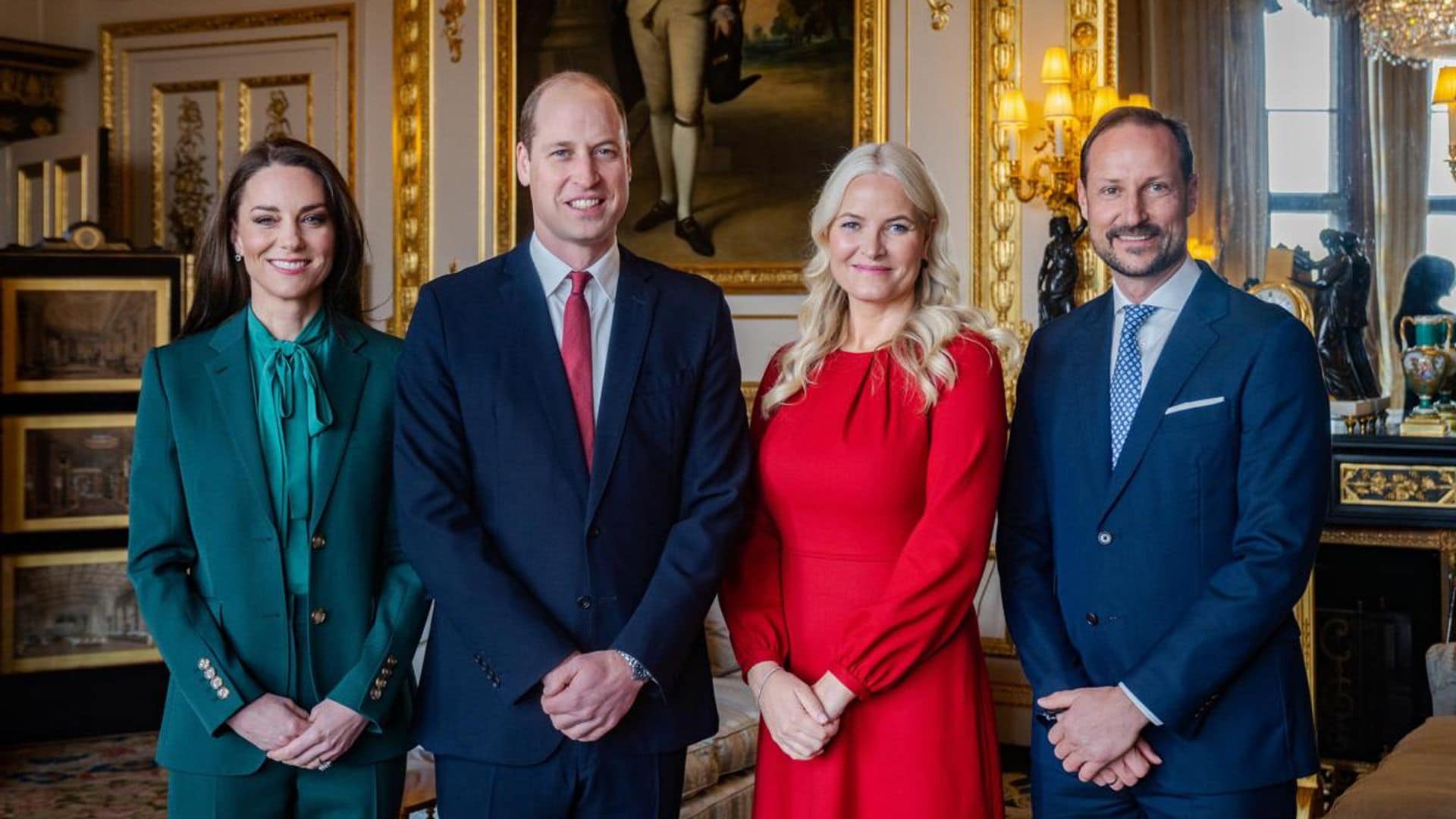 Crown Prince and Crown Princess reunite with Prince William and Kate