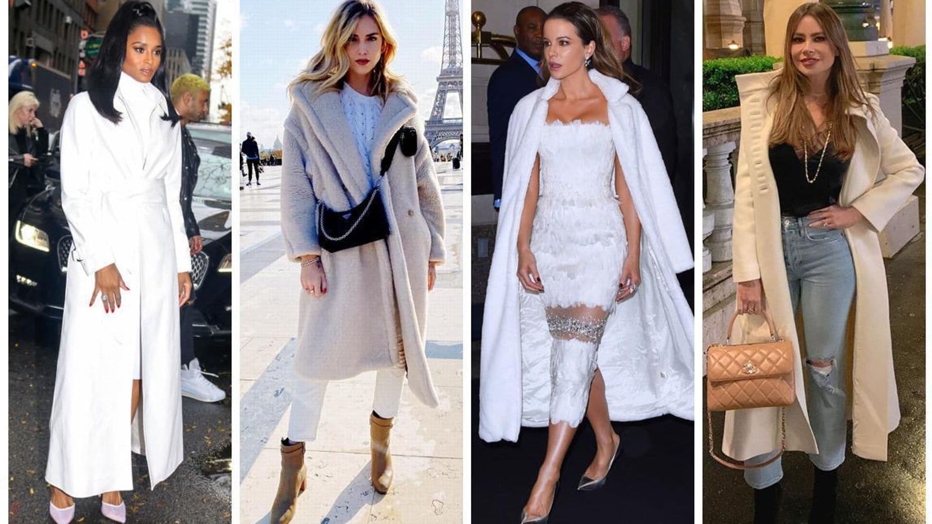 Sofia Vergara and co rock the white long coat trend that celebrities just can’t get enough of