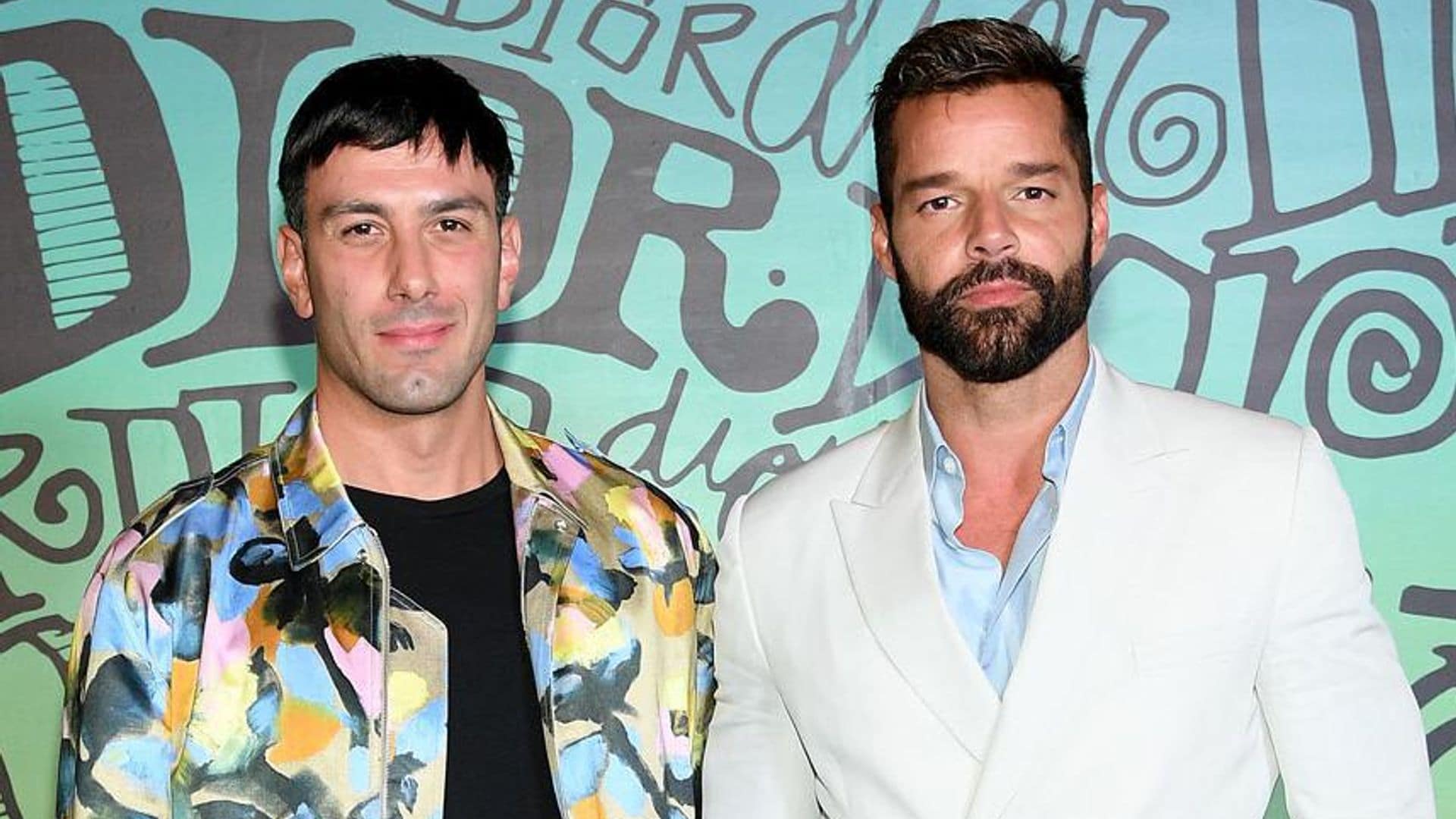 Date Night! Ricky Martin and Jwan Yosef sat front row at the Dior Men's show in Miami