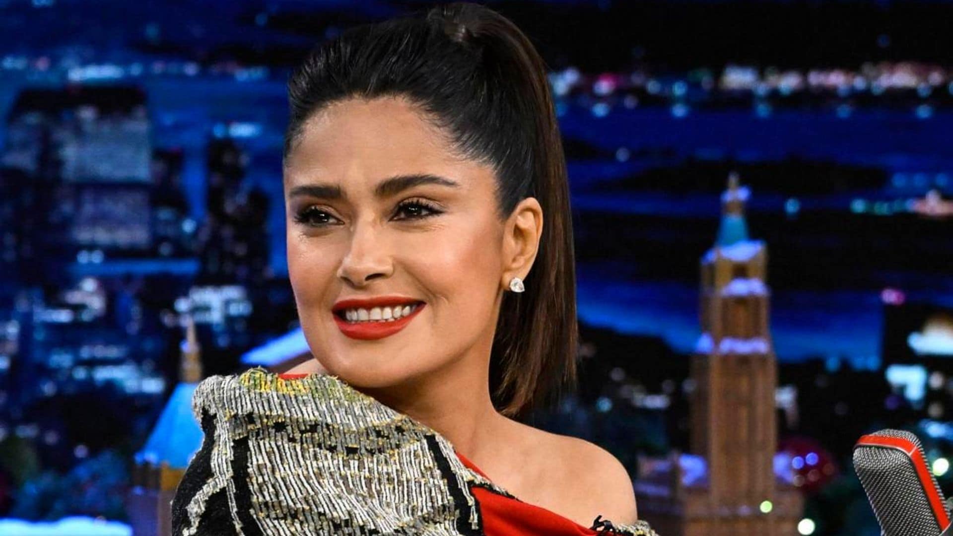 Salma Hayek Pinault recounts the hilarious time she pranked one of her friends during the Qatar World Cup