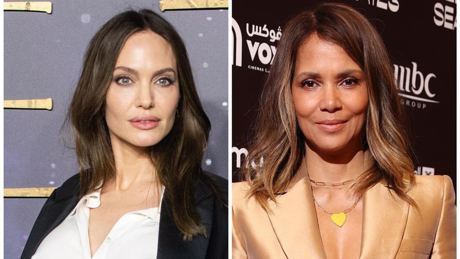 Halle Berry and Angelina Jolie have been ‘talking a lot about divorces’ as they make ‘Maude v Maude’