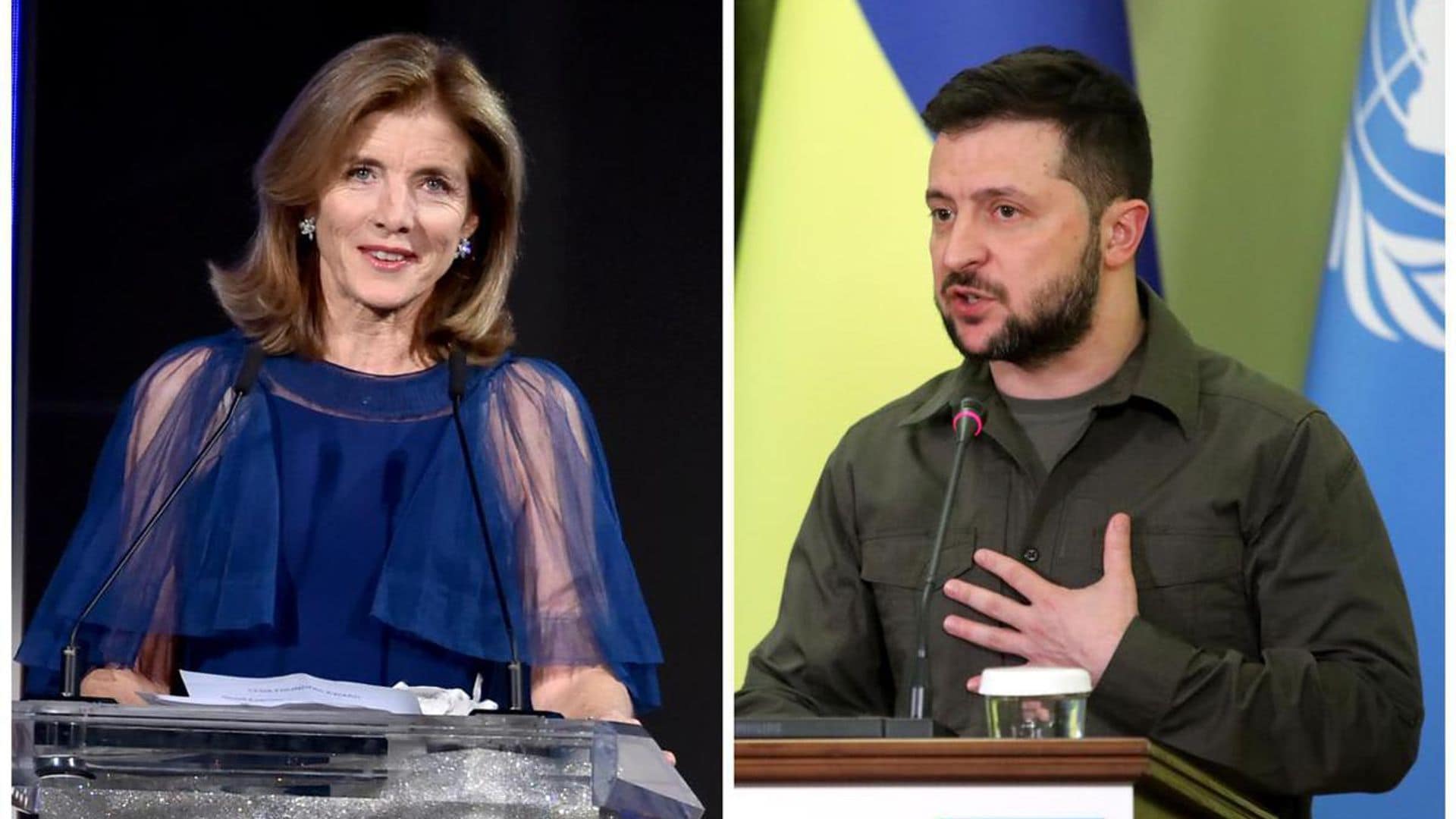 JFK’s daughter Caroline Kennedy honors Ukraine President Zelenskyy with Courage Award