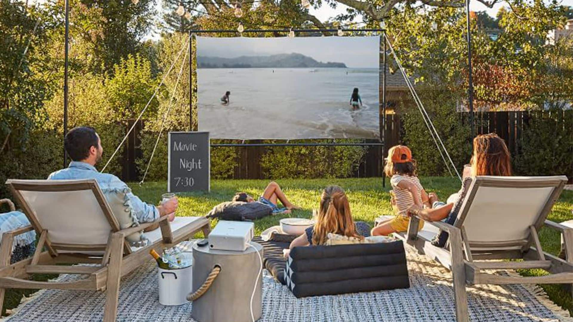 Everything you need to host the ultimate outdoor movie night