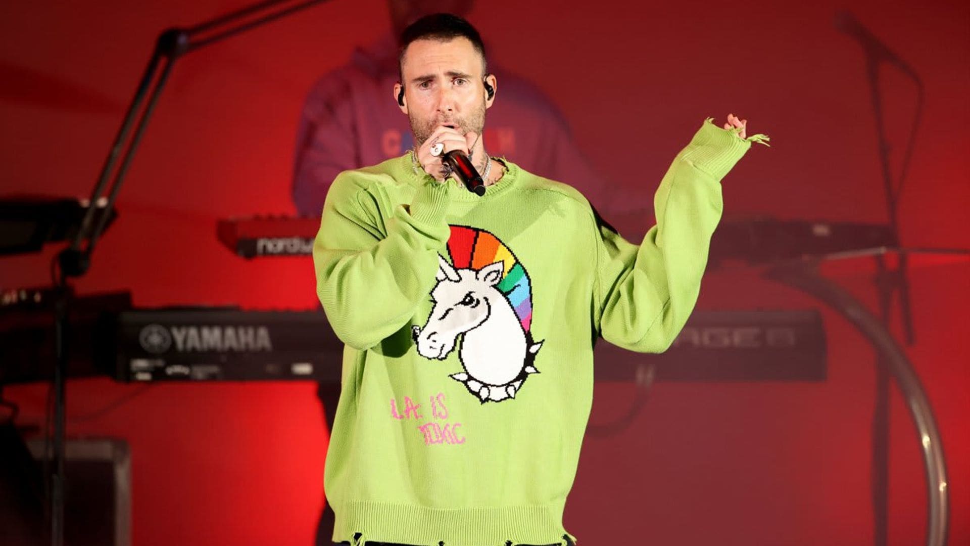 Adam Levine defends his surprising reaction to a fan grabbing him in viral video