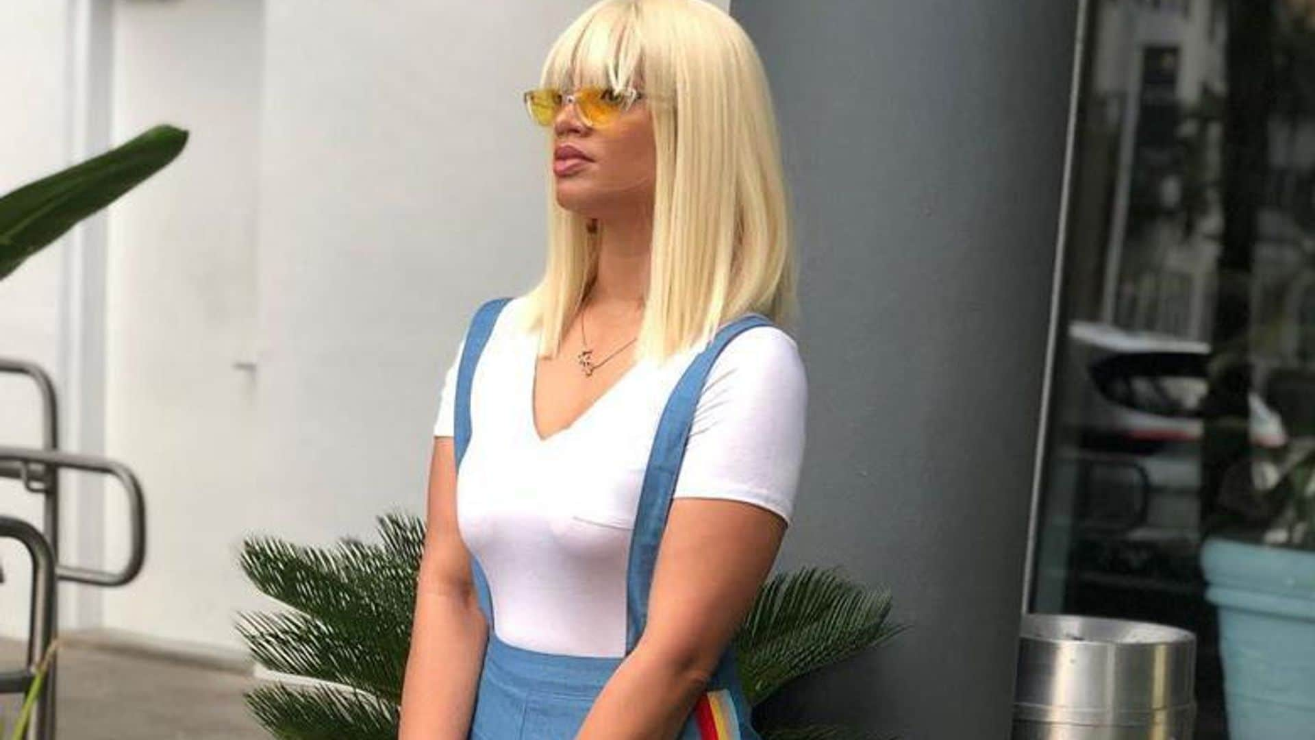 Dascha Polanco has platinum blonde hair