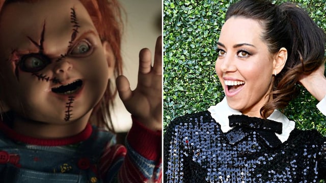 Aubrey Plaza chucky doll