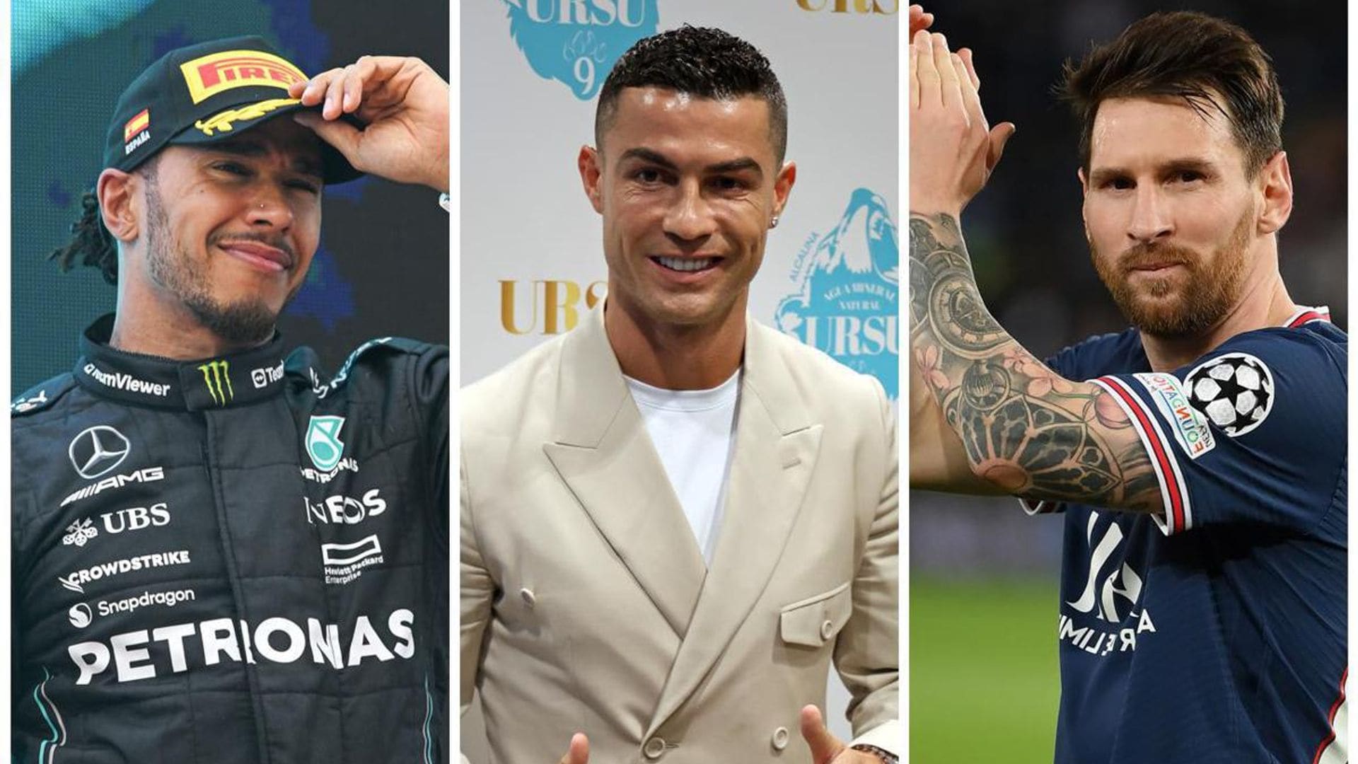 Lewis Hamilton, Cristiano Ronaldo, and Messi rank as the most loved athlete-owned clothing brands