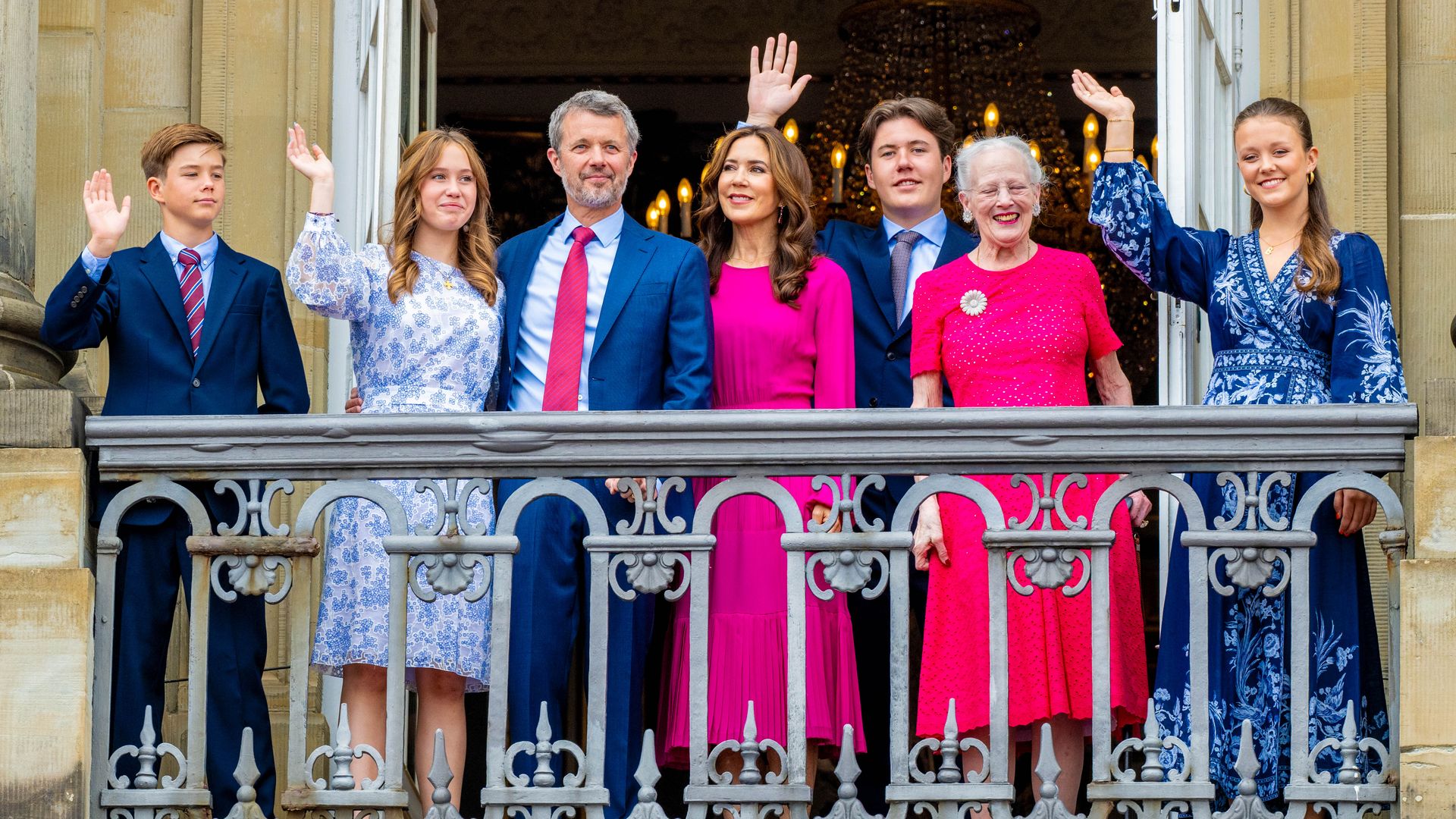 Queen Mary's son Crown Prince Christian pictured with family following return home