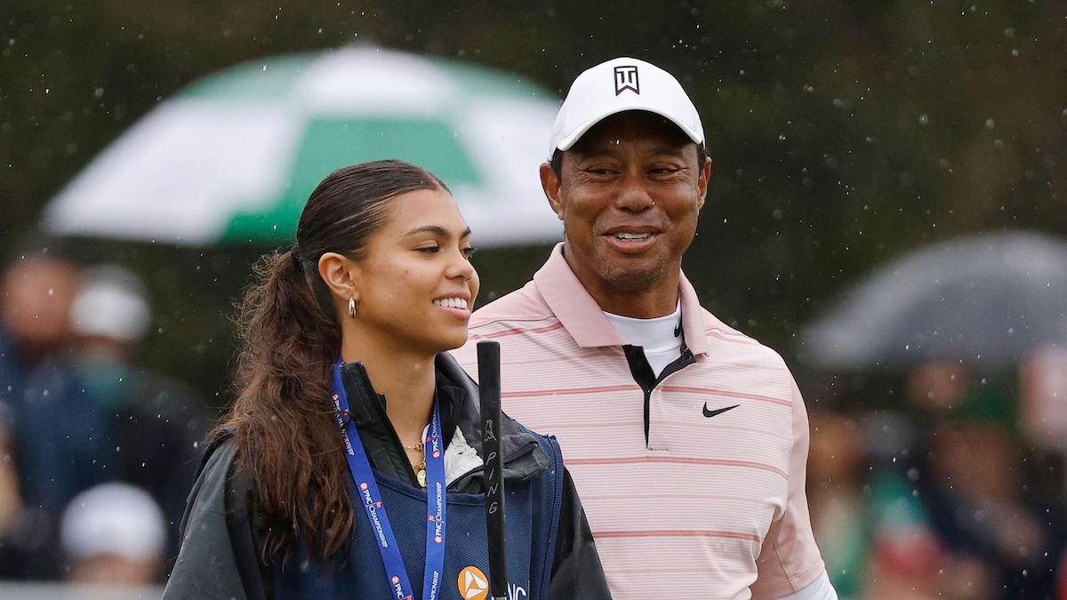 Tiger Woods beams and cheers as his daughter wins her high school soccer championship