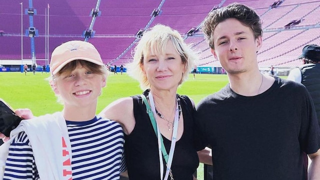 Anne Heche with her sons