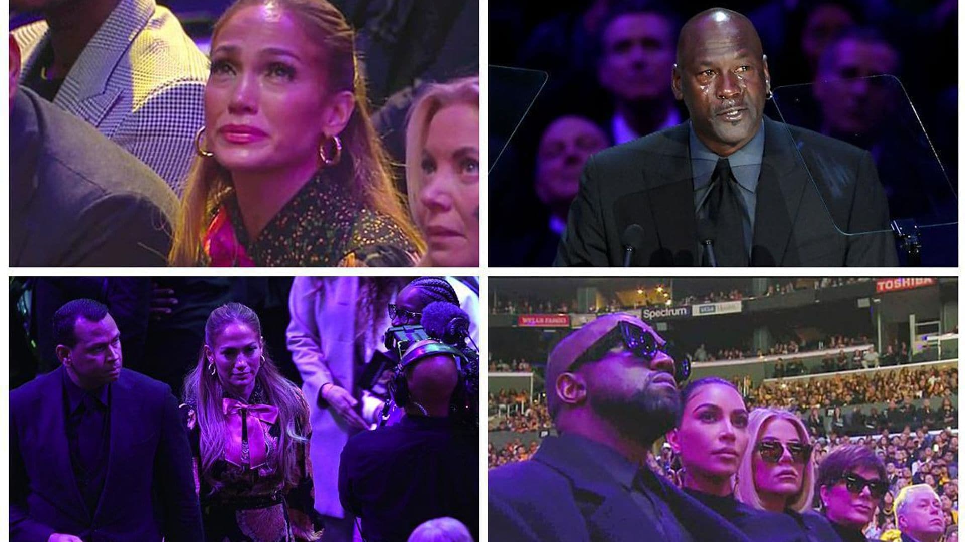 Jennifer Lopez moved to tears and more saddened stars during farewell to Kobe Bryant and daughter Gianna