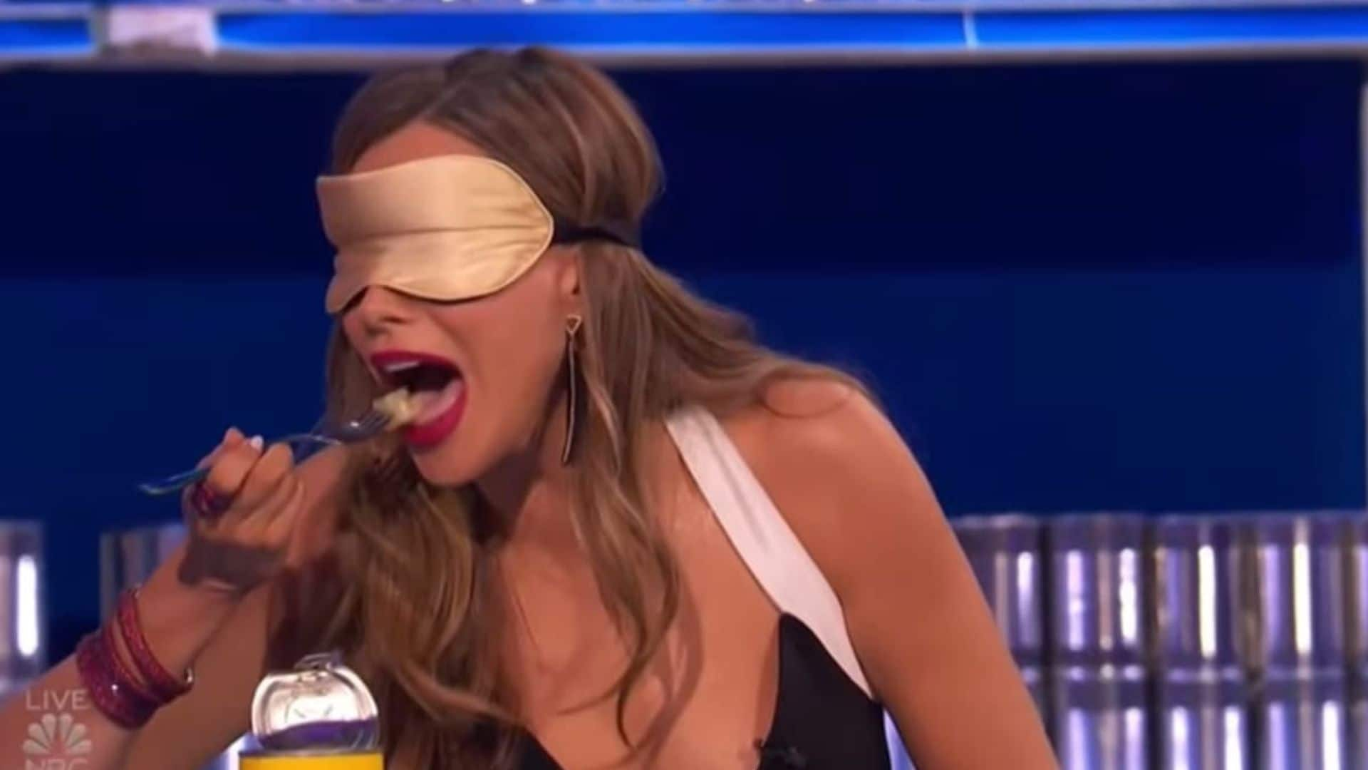 Sofia Vergara almost eats pig jelly on America’s Got Talent