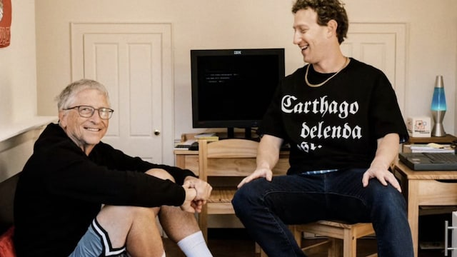 Mark Zuckerberg and Bill Gates