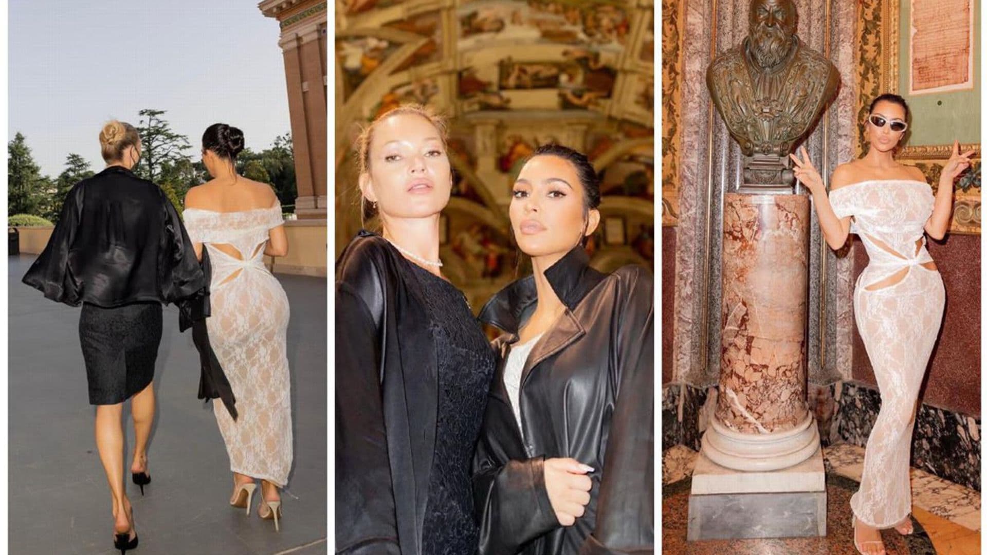 Check out Kim Kardashian and Kate Moss’ trip to Vatican City