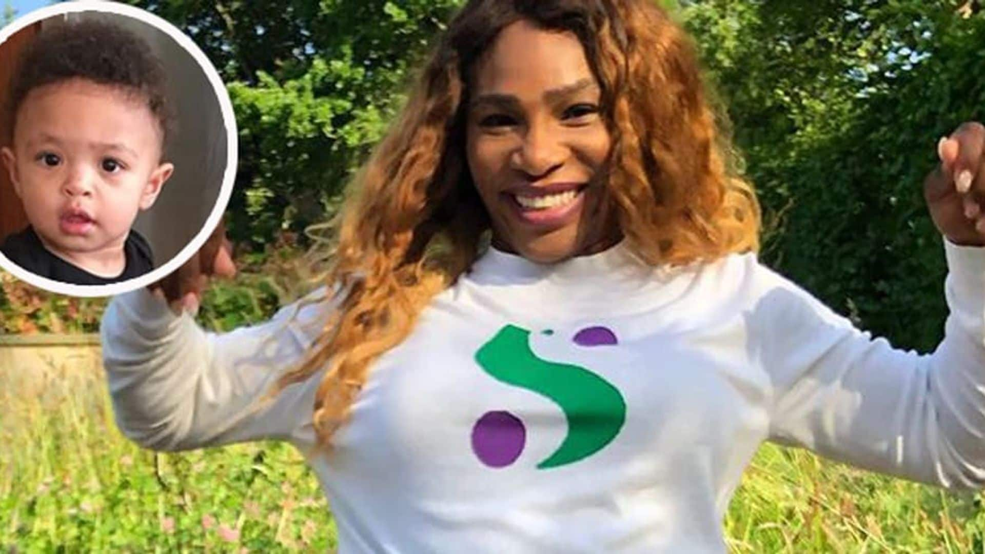 Serena Williams shares adorable mother-daughter moment with her mini workout buddy