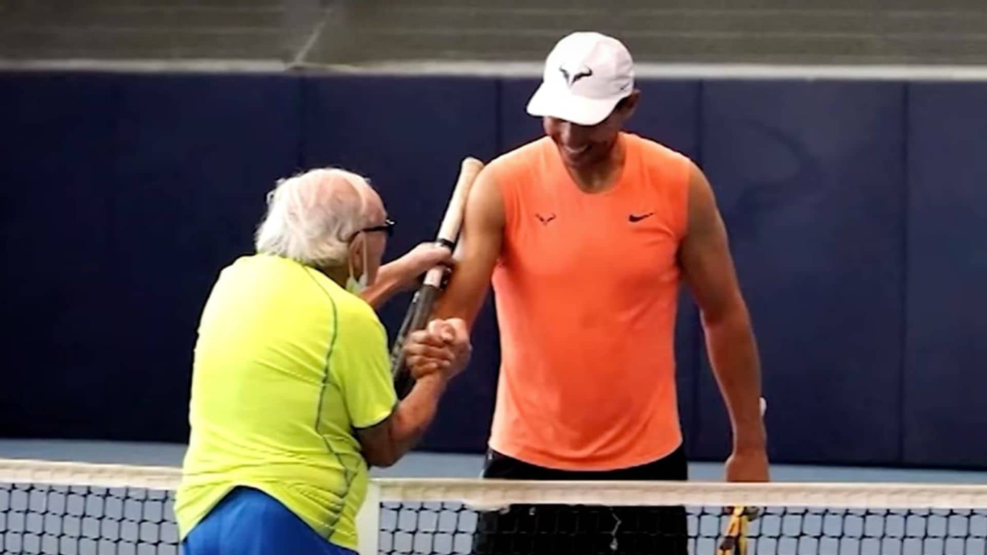 Rafael Nadal face off against the oldest living tennis player, Leonid Stanislavskyi