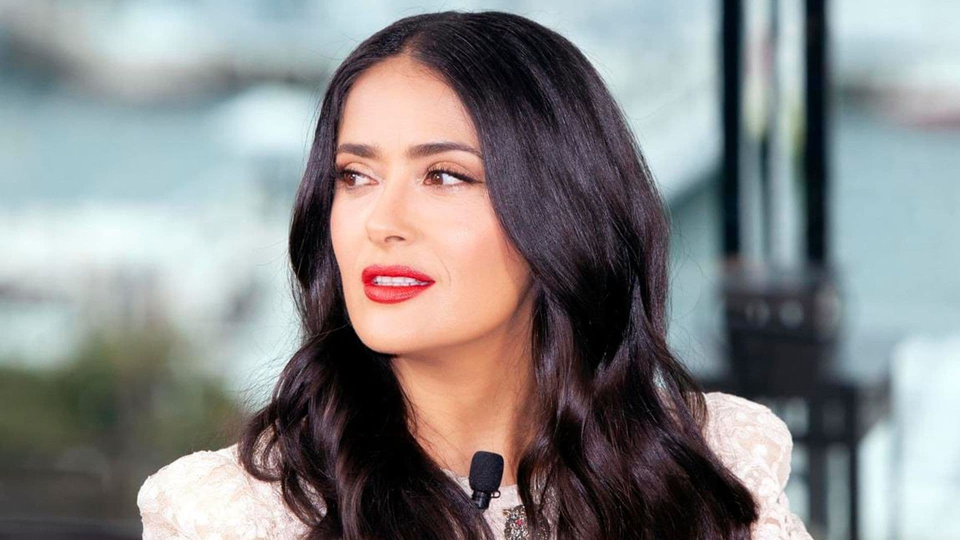 Salma Hayek’s topless pregnancy throwback marks special occasion