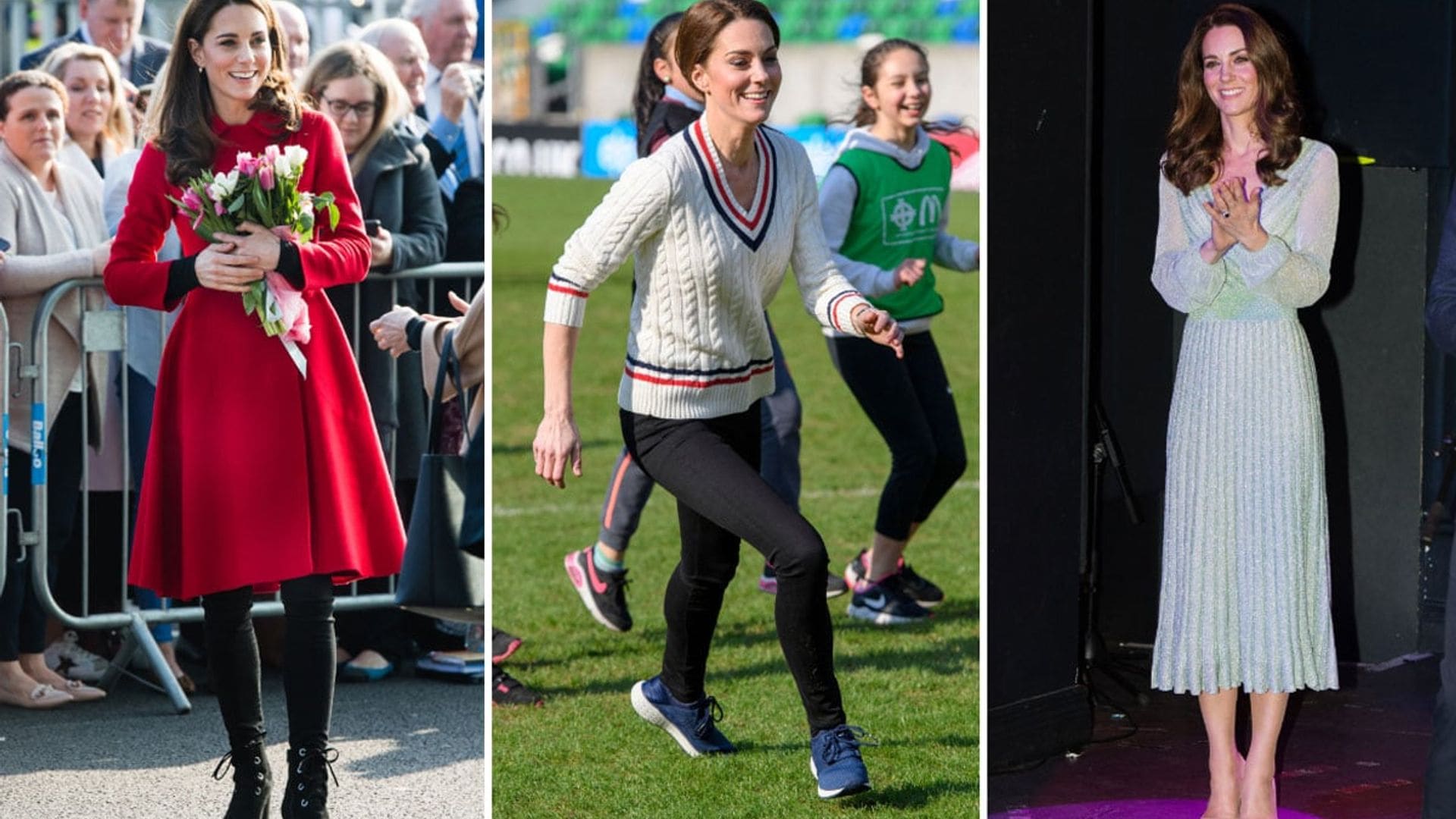 Kate Middleton three looks