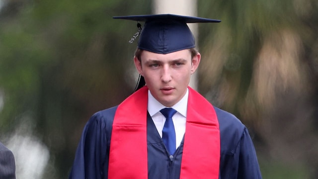 Barron Trump at his graduation