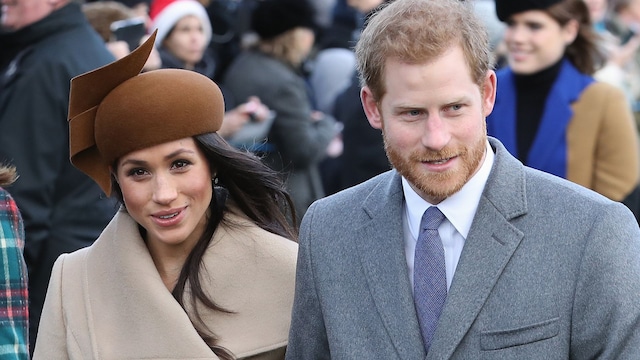 KING'S LYNN, ENGLAND - DECEMBER 25:  (L-R) Prince William, Duke of Cambridge, Prince Philip, Duke of Edinburgh, Catherine, Duchess of Cambridge, Meghan Markle and Prince Harry attend Christmas Day Church service at Church of St Mary Magdalene on December 25, 2017 in King's Lynn, England.  (Photo by Chris Jackson/Getty Images)