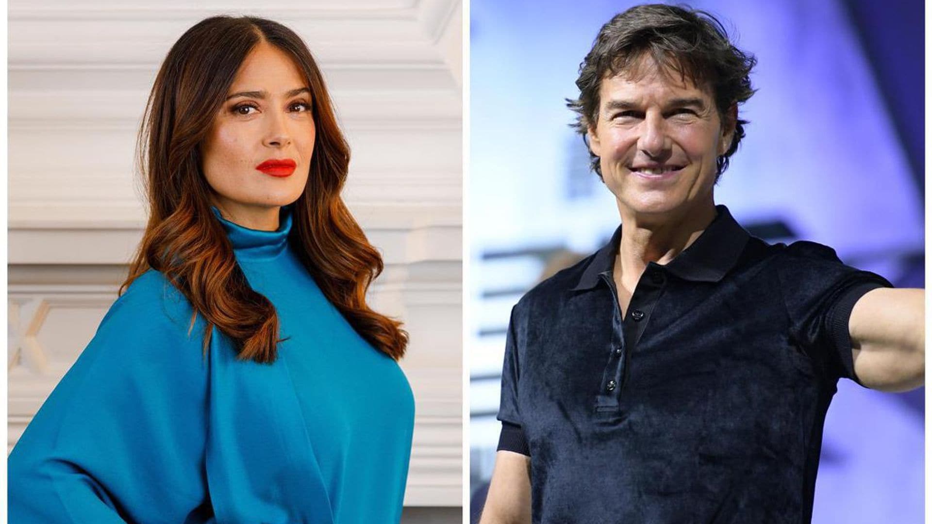 Salma Hayek and Tom Cruise go out for dinner in London