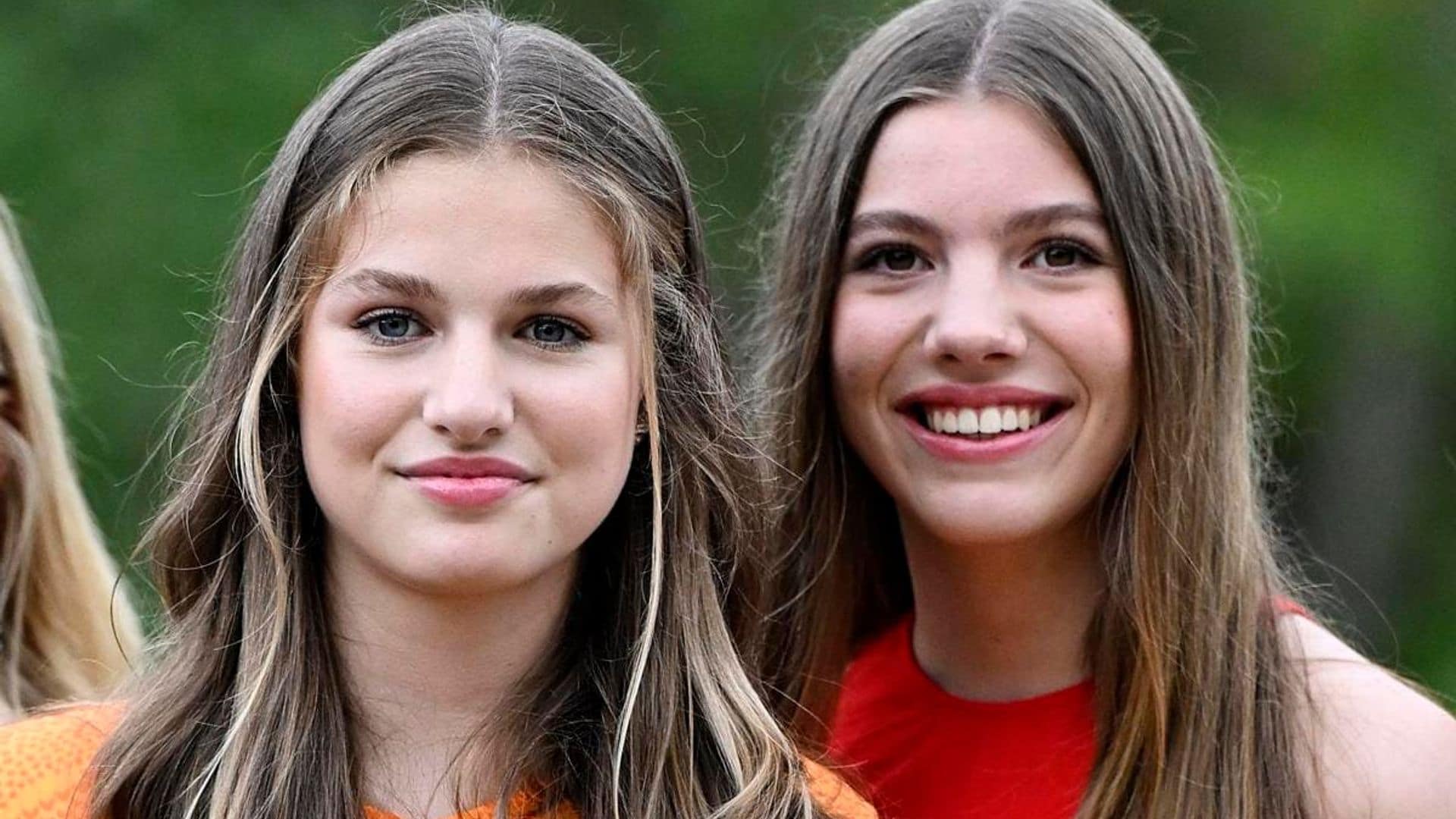 Queen Letizia’s daughters step out for busy day of engagements