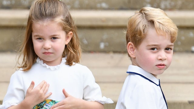 Prince George and Princess Charlotte art