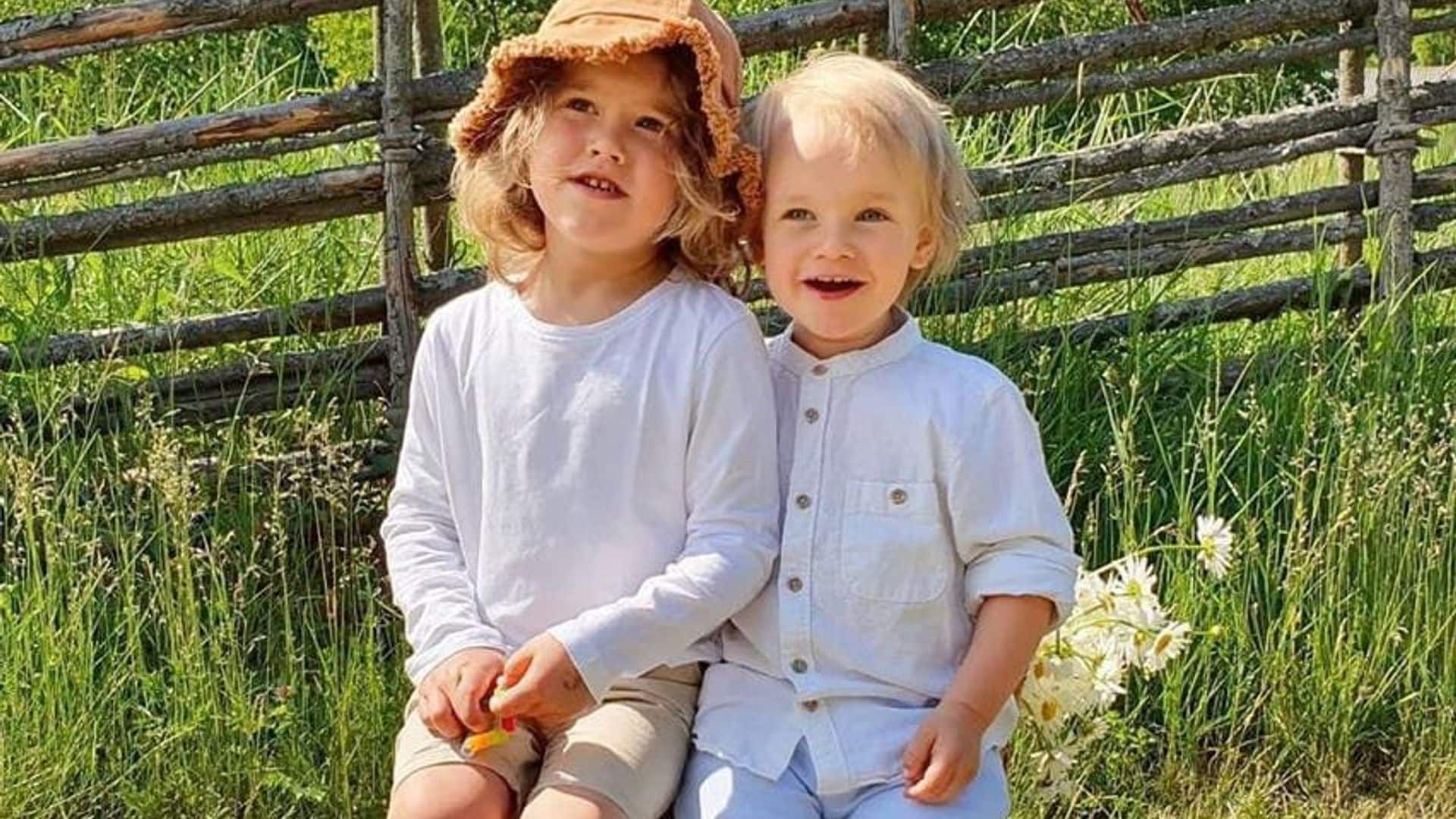 Prince Gabriel and Prince Alexander’s sweet brother moment captured in new photo