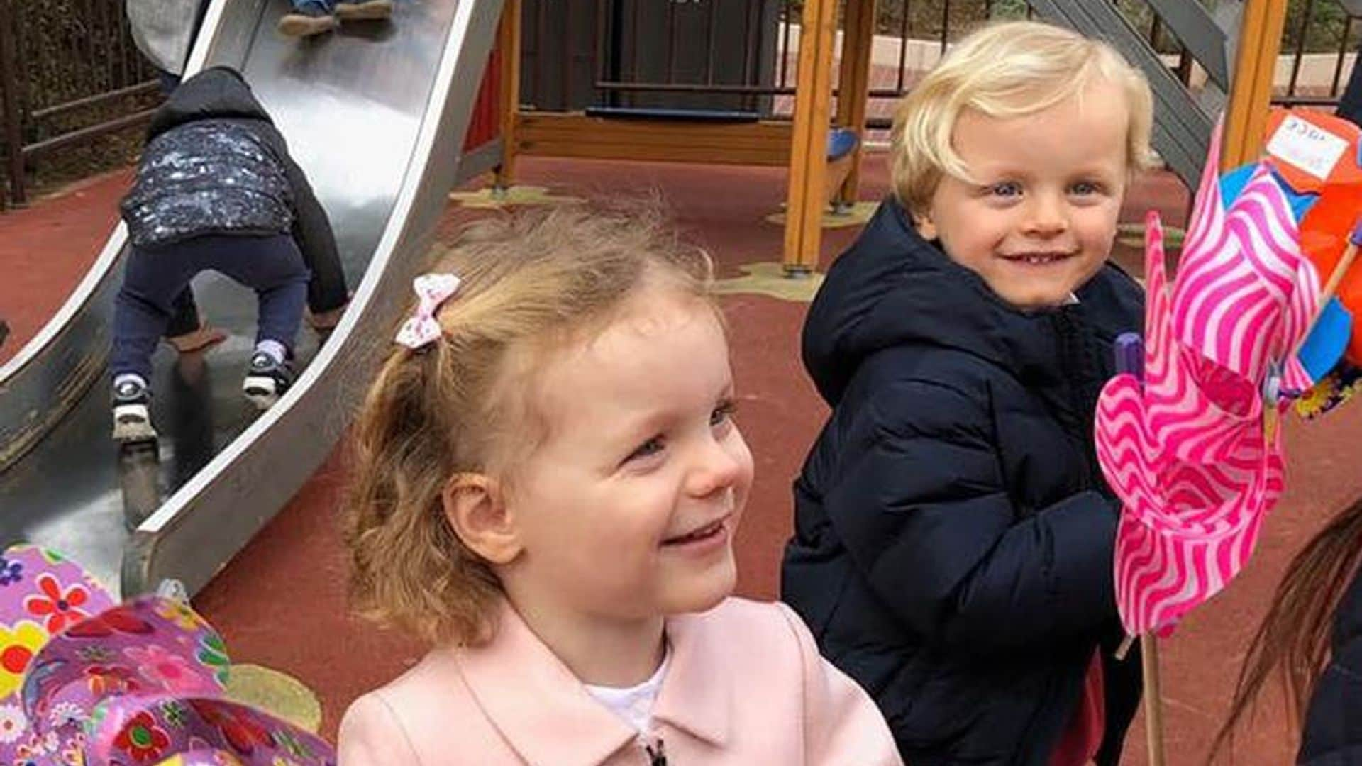 Check out the cutest moment of Monaco's four-year-old royals