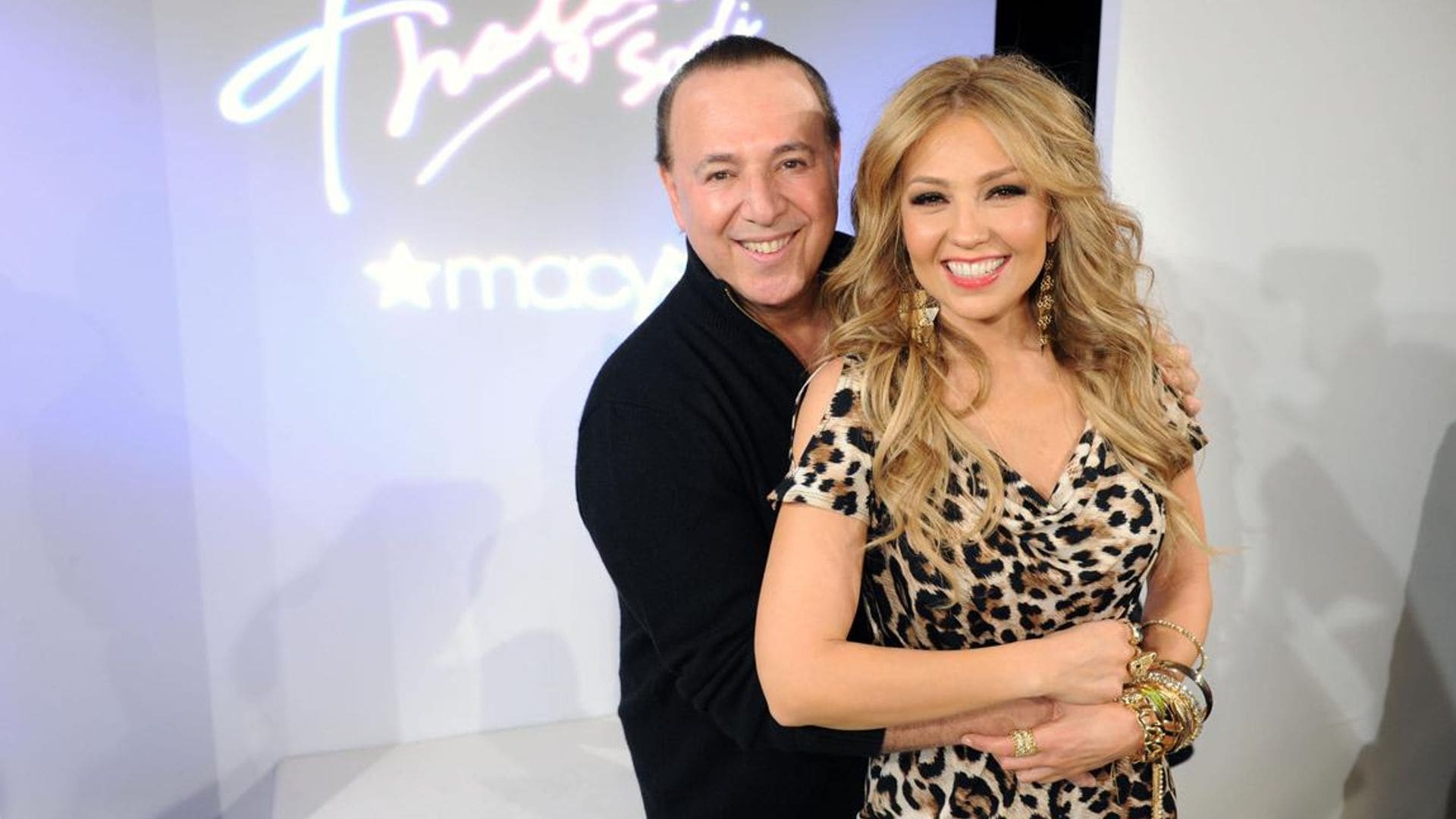 Thalia y Tommy Mottola