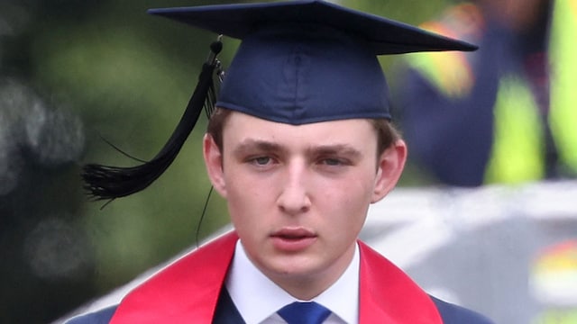 Barron Trump at his graduation