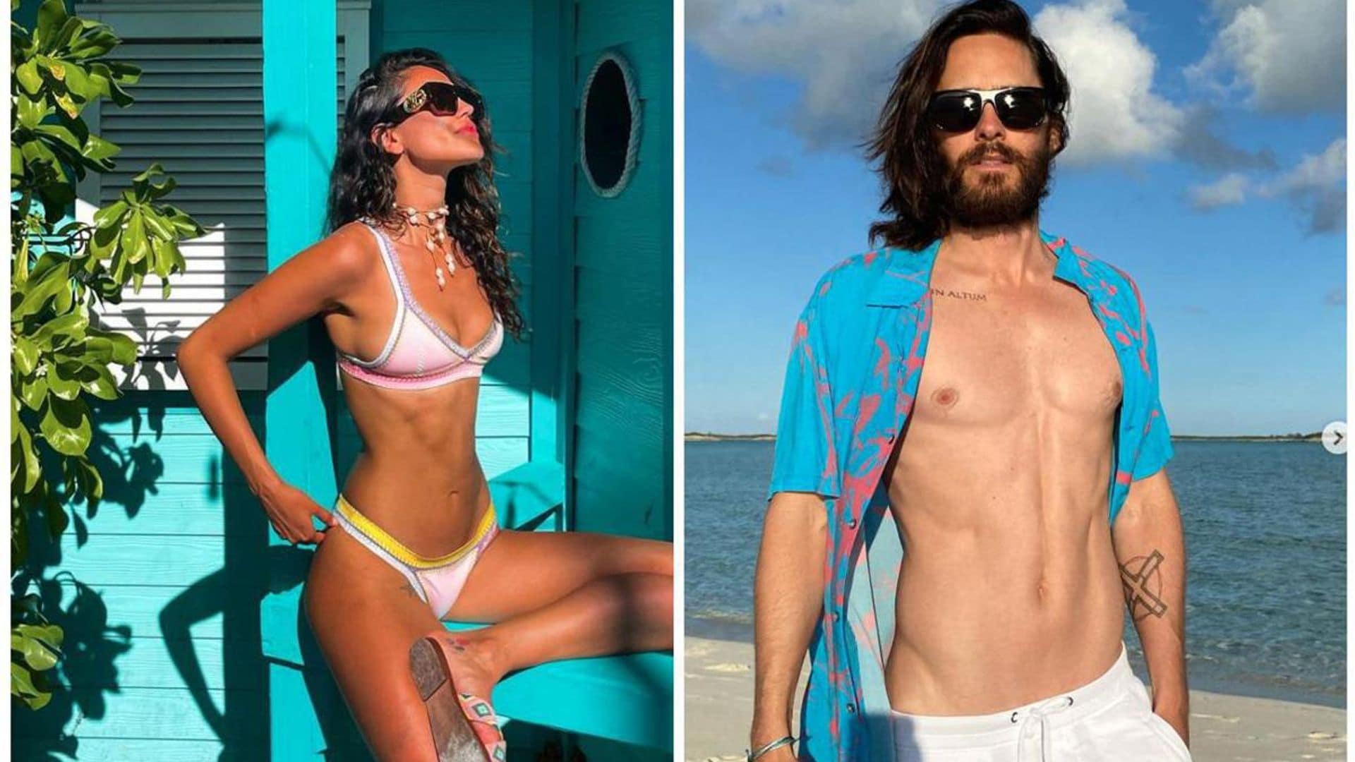 Eiza González lost in paradise with Jared Leto
