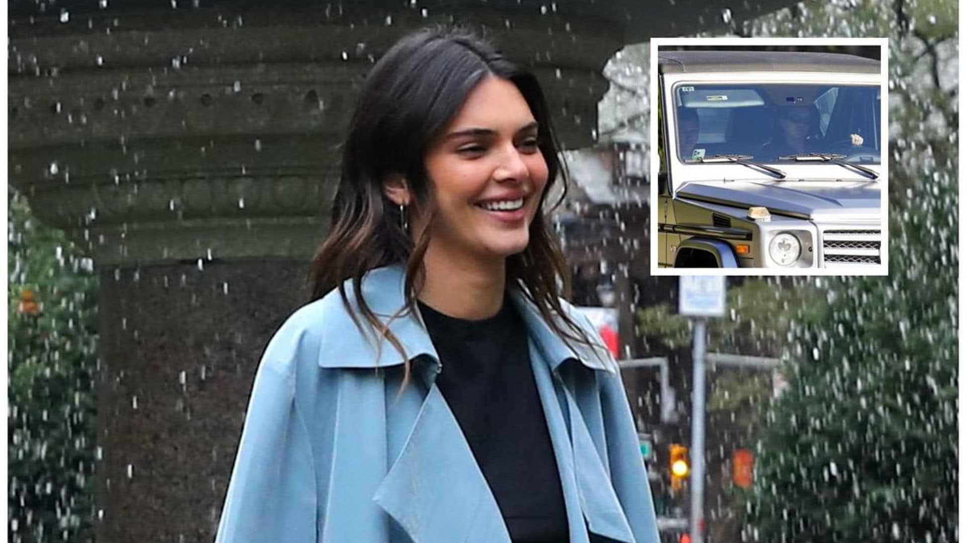 Kendall Jenner laughs after police stopped her in Beverly Hills for running a traffic sign