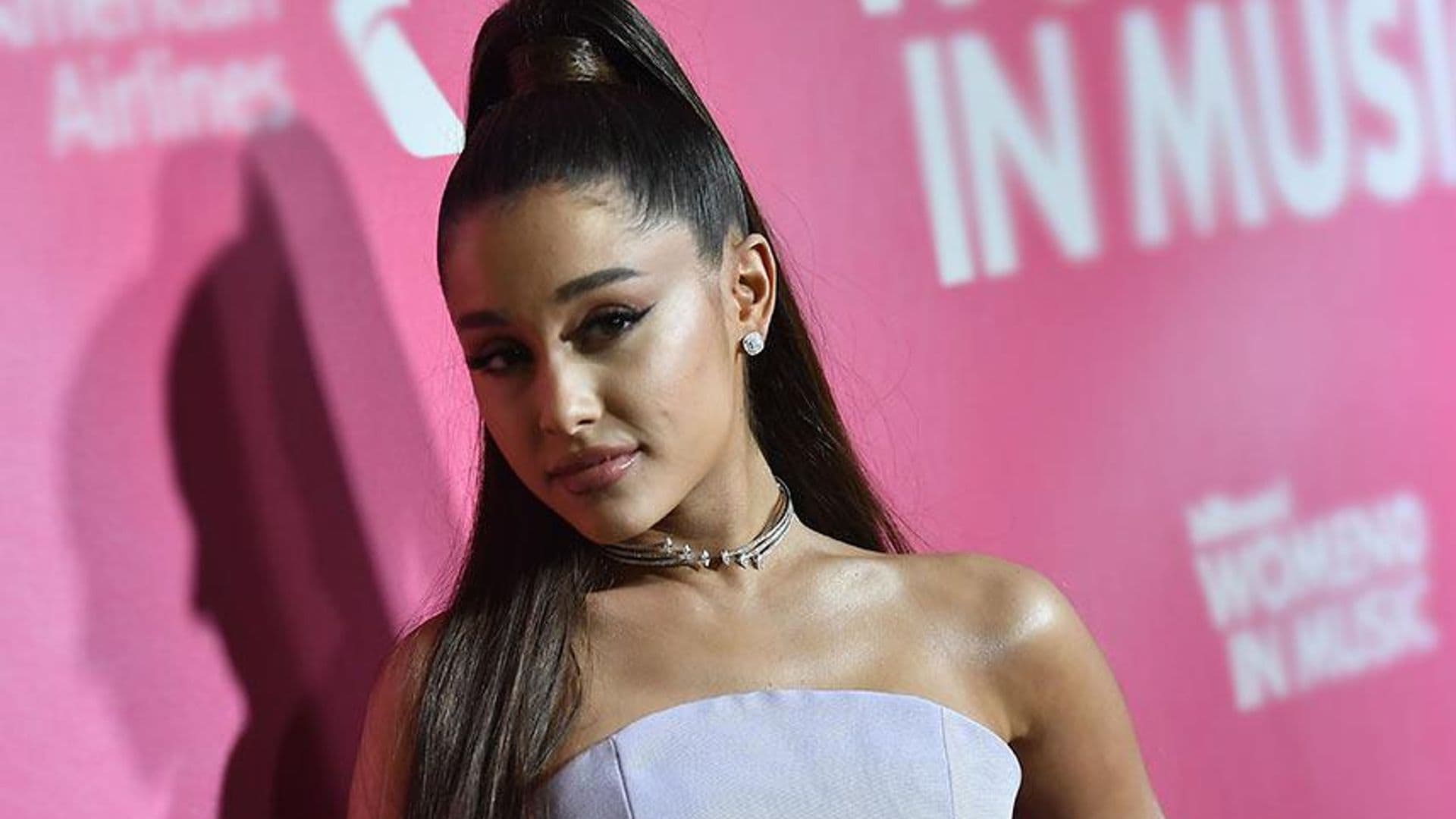 Ariana Grande 1960s Bardot ponytail