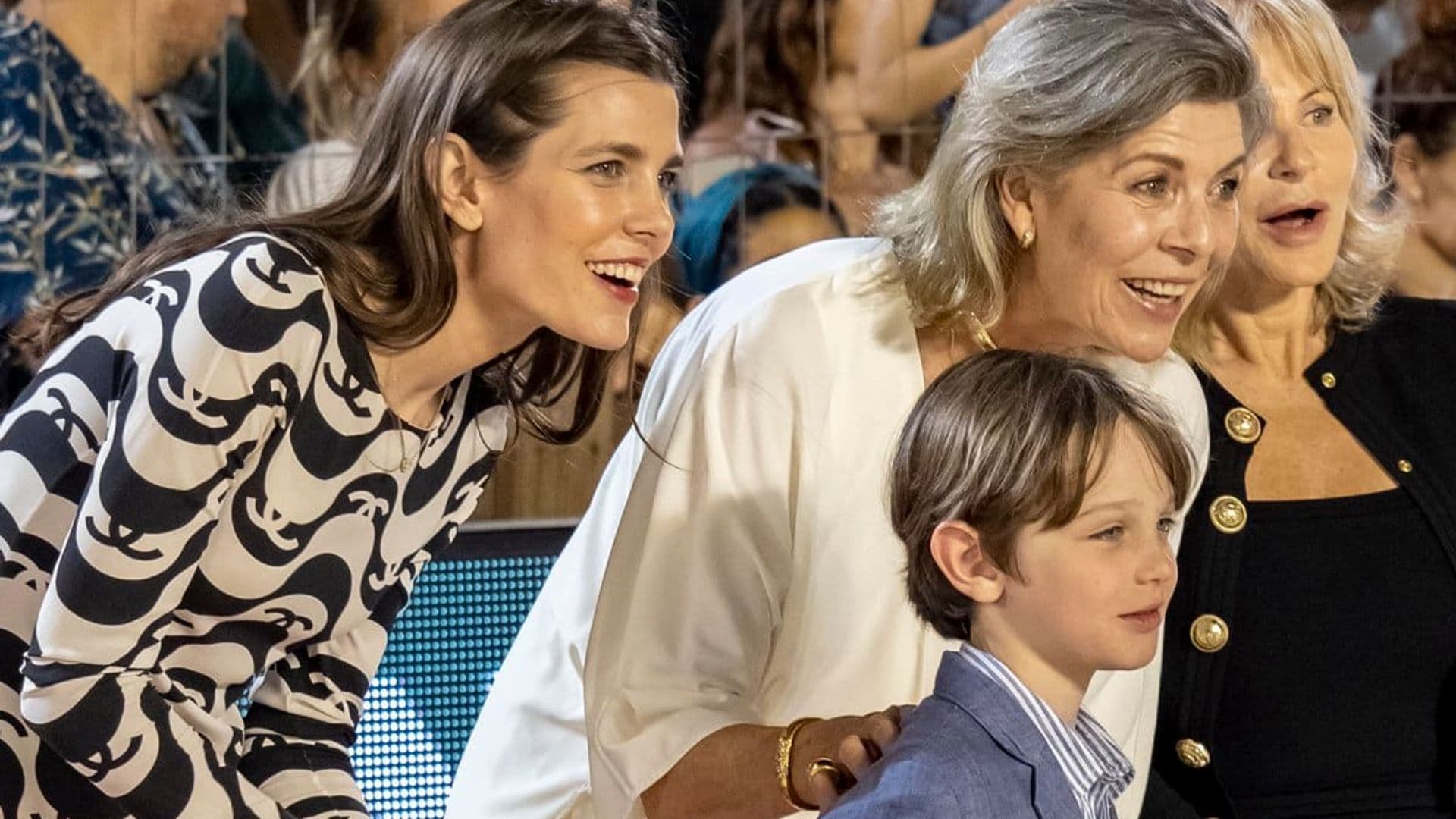 Charlotte Casiraghi’s son makes rare appearance with mom and grandmother Princess Caroline