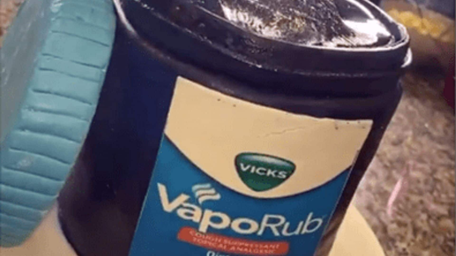 Latina creates a cake out of the iconic Vapor Rub tub - see the video!