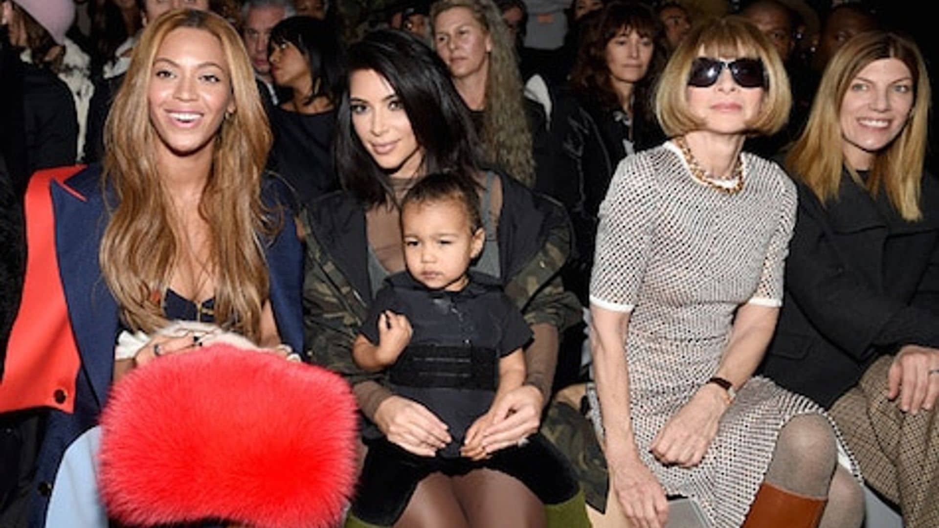 North hung out in the front row of her dad's first fashion show for Adidas Originals with mom Kim, family friend Beyonce, and Vogue's Anna Wintour.
Photo: Getty Images